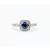 Ring .84ctw Diamonds 1.10ct Sapphire 14kw Sz7 123040043