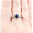 Ring .84ctw Diamonds 1.10ct Sapphire 14kw Sz7 123040043