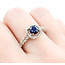 Ring .84ctw Diamonds 1.10ct Sapphire 14kw Sz7 123040043