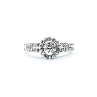 Ring .25ct Round Diamond .21ctw Diamonds 14kw Sz4.5 223110069