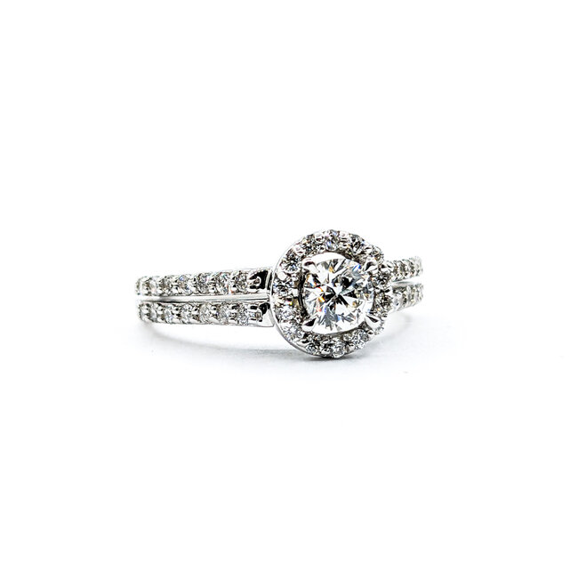 Ring .25ct Round Diamond .21ctw Diamonds 14kw Sz4.5 223110069