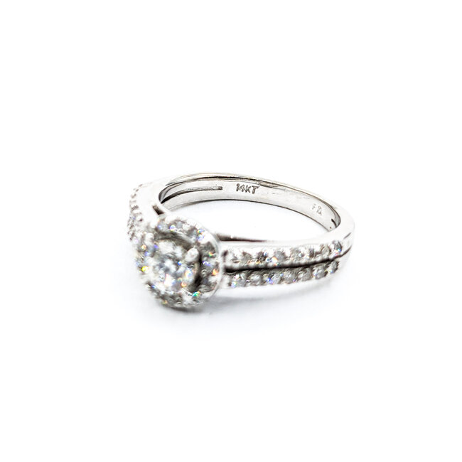 Ring .25ct Round Diamond .21ctw Diamonds 14kw Sz4.5 223110069