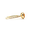 Ring Effy .33ctw Round Diamonds 1.20ct Citrine 14ky Sz7 224010039