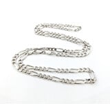  Necklace Figaro Link 4.5mm Sterling 24'' 123120147
