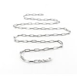  Necklace Paperclip Link 2.9mm Sterling 24'' 123120151