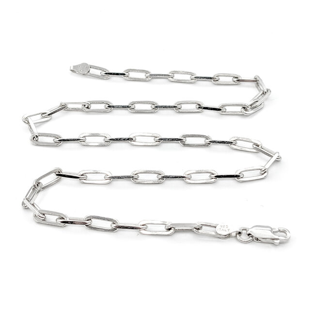 Necklace Paperclip Link 3.6mm Sterling 16'' 123120156
