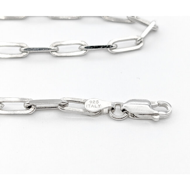 Necklace Paperclip Link 3.6mm Sterling 16'' 123120156