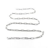  Necklace Paperclip Link 3.2mm Sterling 24'' 123120154