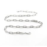  Necklace Paperclip Link 4.5mm Sterling 22'' 123120150