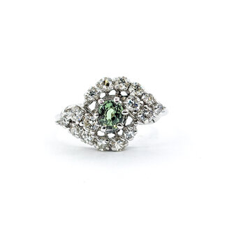 Ring .90ctw Diamonds .42ct Alexandrite 14kw Sz7 122080157