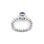 Ring Ritani .50ctw Round Diamonds 7mm Sapphire Platinum Sz5 221110029