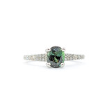  Ring .53ctw Diamonds 1.20ct Alexandrite 950pt Sz7 123040046