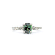 Ring .53ctw Diamonds 1.20ct Alexandrite 950pt Sz7 123040046