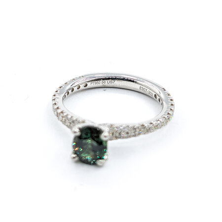 Ring .53ctw Diamonds 1.20ct Alexandrite 950pt Sz7 123040046