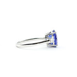  Ring .28ctw Tappered Baguette Diamonds 3.00ct Tanzanite 950pt Sz7 123020131