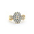 Ring 1.25ctw Round Diamonds Waterfall Cluster 14ky sz9 124010005