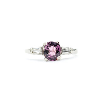 Ring .45ctw Diamonds 1.05ct Violet Spinel 14ky Sz6.5 123110005