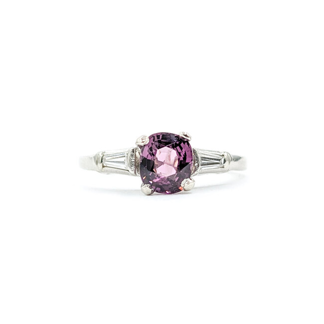 Ring .45ctw Diamonds 1.05ct Violet Spinel 14ky Sz6.5 123110005