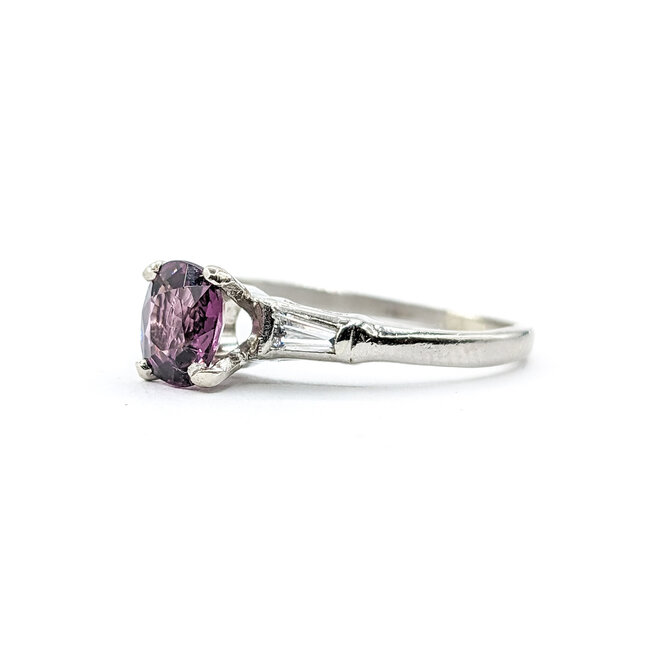 Ring .45ctw Diamonds 1.05ct Violet Spinel 14ky Sz6.5 123110005