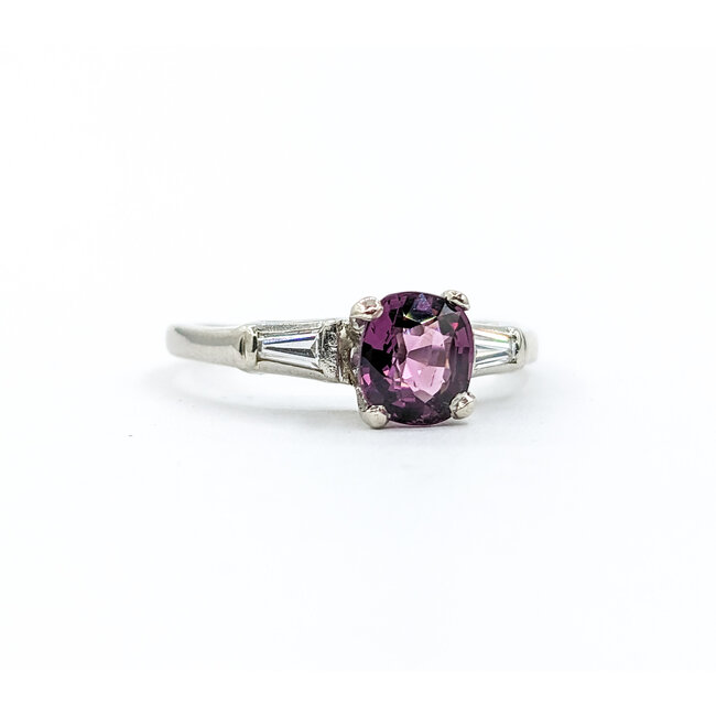 Ring .45ctw Diamonds 1.05ct Violet Spinel 14ky Sz6.5 123110005