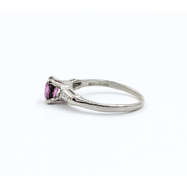 Ring .45ctw Diamonds 1.05ct Violet Spinel 14ky Sz6.5 123110005