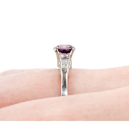 Ring .45ctw Diamonds 1.05ct Violet Spinel 14ky Sz6.5 123110005