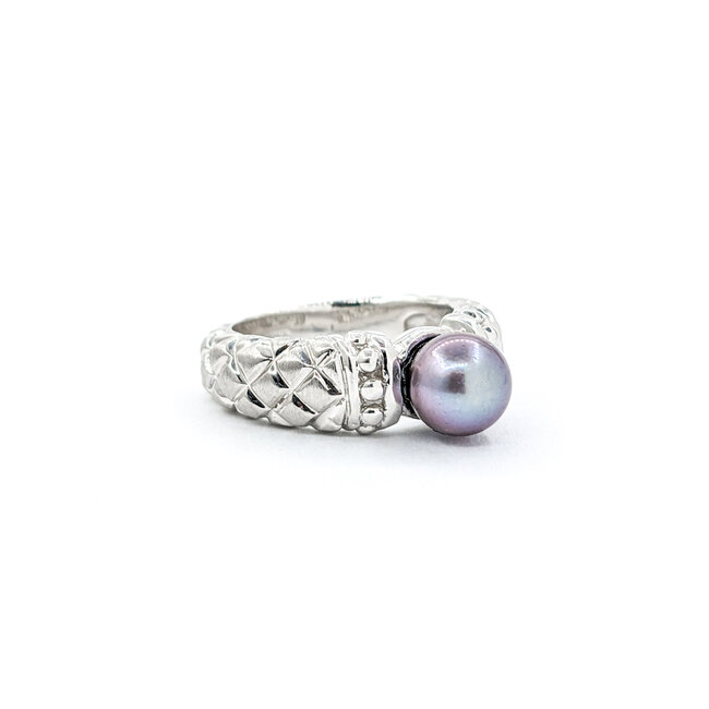 Ring 7.3mm Tahitian Pearl 14kw Sz5.75 224010010