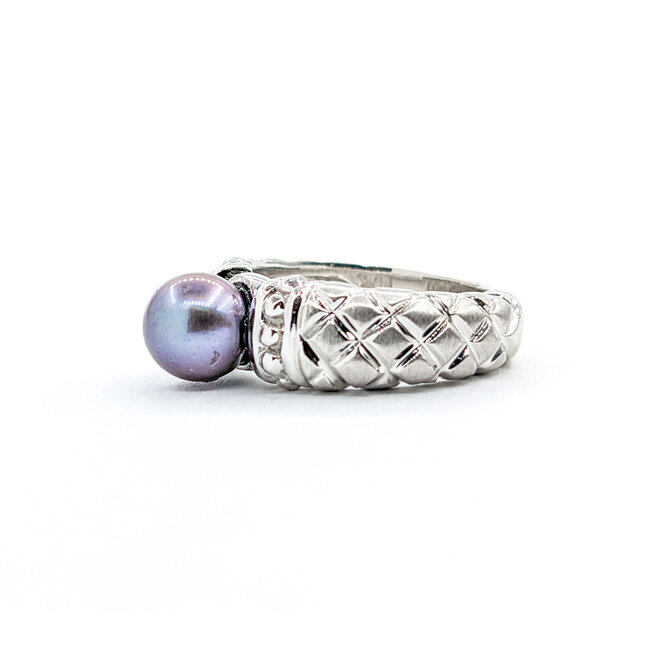 Ring 7.3mm Tahitian Pearl 14kw Sz5.75 224010010
