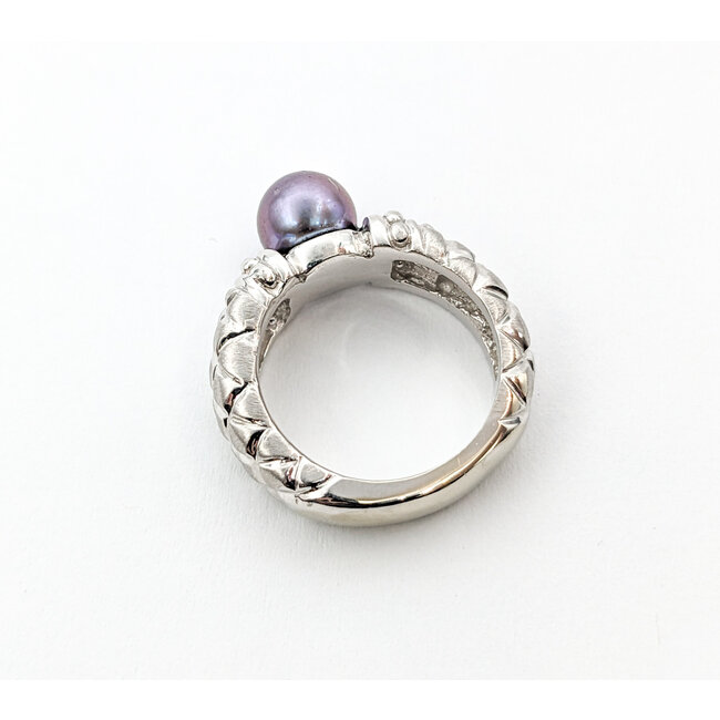 Ring 7.3mm Tahitian Pearl 14kw Sz5.75 224010010
