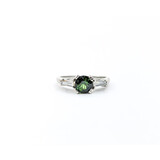  Ring .16ctw Diamonds .82ct Tourmaline 950 Sz7 120090080