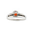 Ring Tacori .25ctw Diamonds 1.16ct Garnet 950pt Sz6.5 123040060