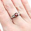 Ring Tacori .25ctw Diamonds 1.16ct Garnet 950pt Sz6.5 123040060