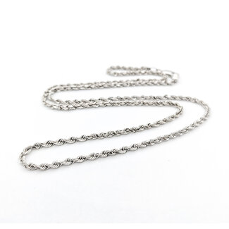 Necklace Rope Link 14kw 20" 2.1mm 9.24g 124012502