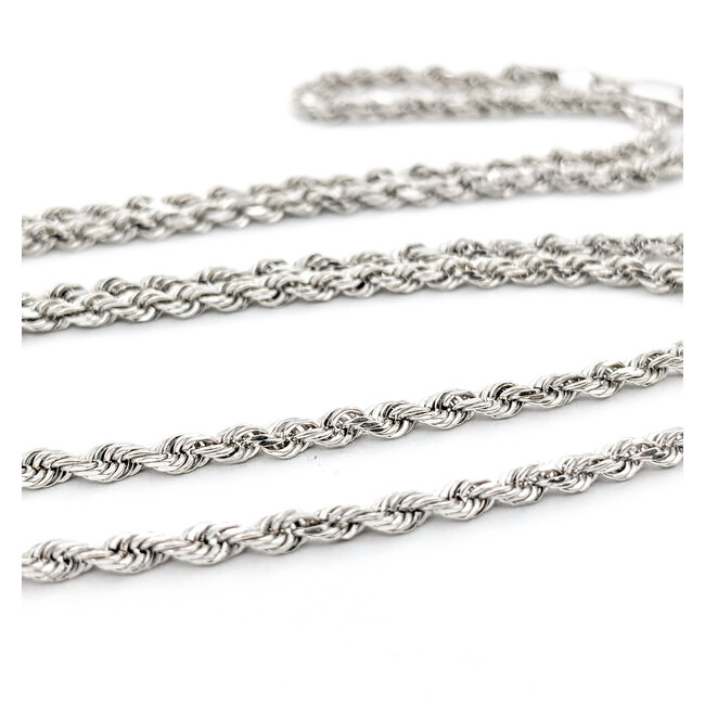 Necklace Rope Link 14kw 20" 2.1mm 9.24g 124012502