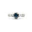 Ring .61ctw Round Diamonds .77ct Sapphire Platinum Sz6.5 221110074