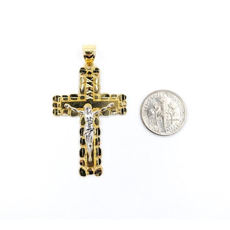 Pendant Ornate Crucifix 2x1.12" 10ky 124011500