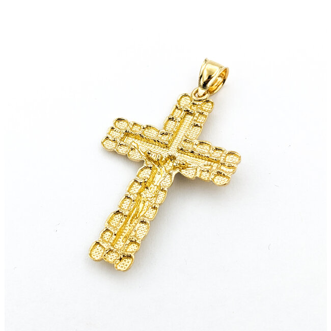 Pendant Ornate Crucifix 2x1.12" 10ky 124011500