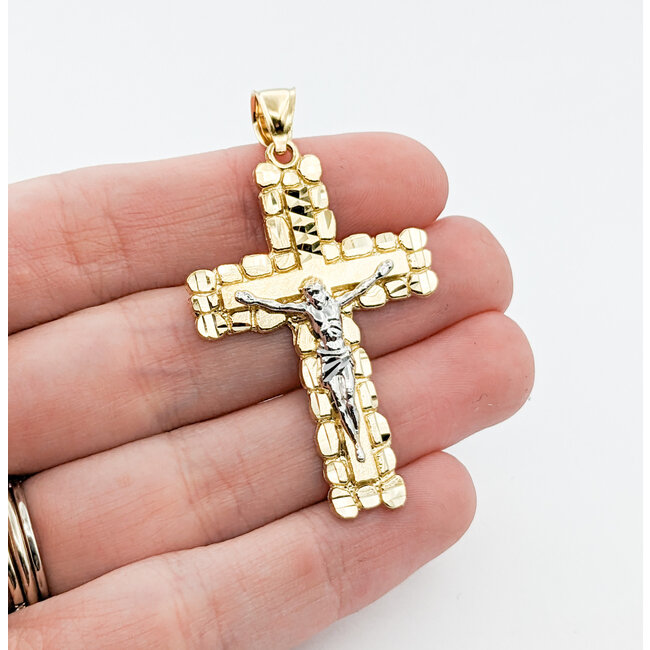 Pendant Ornate Crucifix 2x1.12" 10ky 124011500