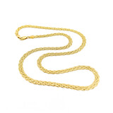  Necklace Woven Link 14ky 21" 3.2mm 10g 124012525