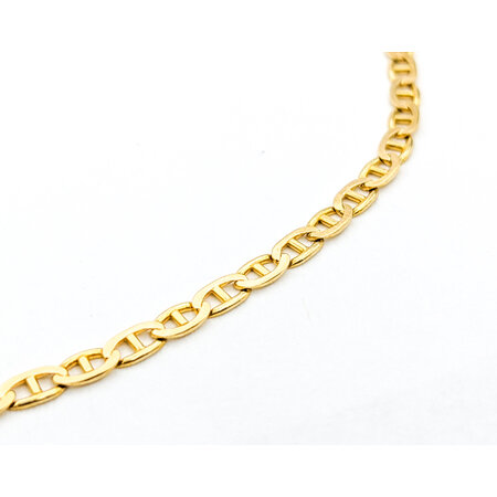 Bracelet Gucci Link 14ky 10" 2.4mm 2.8g 124012517