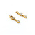 Yellow Gold .12ctw Round Diamonds Dangle Screwback 15x5mm 18ky 124014004