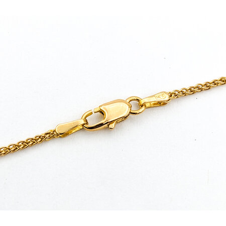 Necklace Wheat Link 14ky 21" 1.2mm 3.33g 124012505