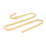  Necklace Rope Link 14ky 18" 1.18mm 2.15g 124012507