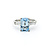 Ring .50ctw Baguette Diamonds 1.86ct Aquamarine 900pt Sz6 123120125