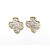 Earrings .75ctw Round Diamonds Texas Stud 16x15mm 14ky 124014005