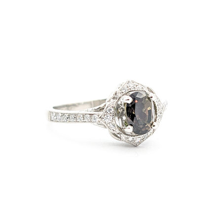 Ring  .50ctw Diamond 1.23ct GIA: 2235009437 Alexandrite Platinum Sz7 121050293