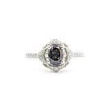  Ring  .50ctw Diamond 1.23ct GIA: 2235009437 Alexandrite Platinum Sz7 121050293