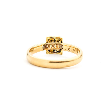Ring Art Nouveau .01ct Single Cut Diamond 18ky sz5 224010760