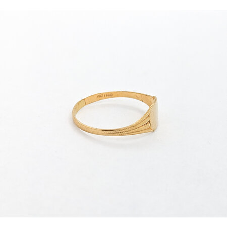 Ring Mid-Century Signet Childs 10ky sz0 224010777