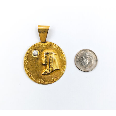 Pendant .30ct Mine Cut Egypt Pendant 18ky 224011751